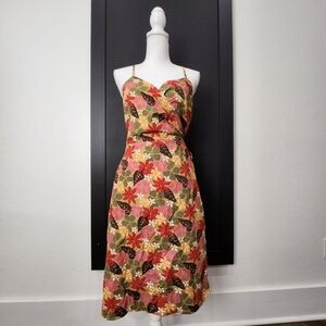 J.crew Floral Print Wrap Dress Size 12